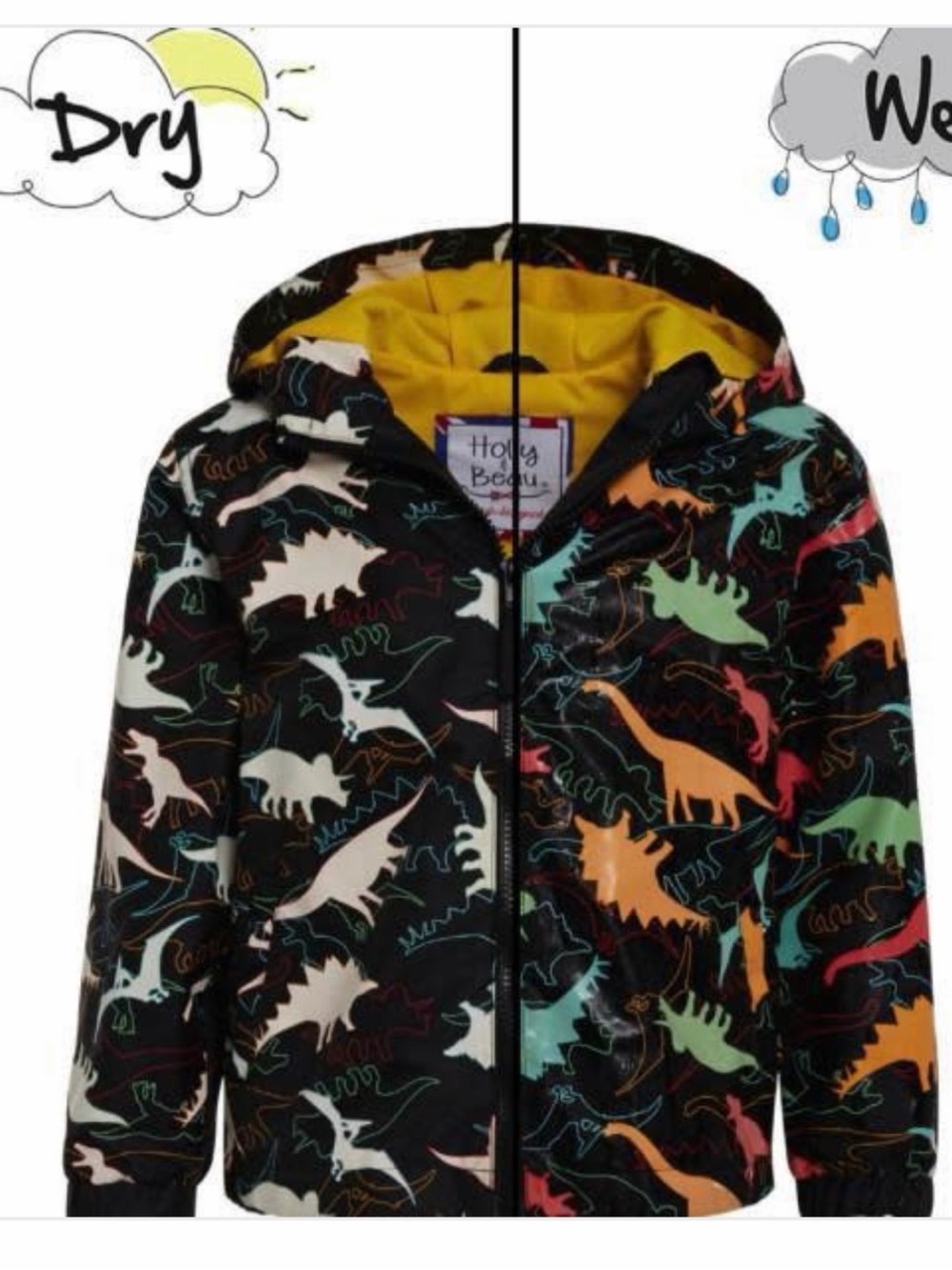 Holly & Beau (British Brand) 3T-4T • Dinosaur Print Hooded Jacket